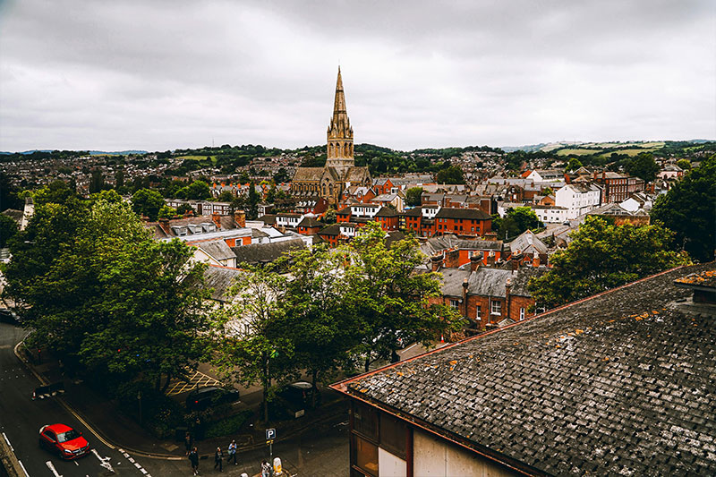 town view of Cullompton
