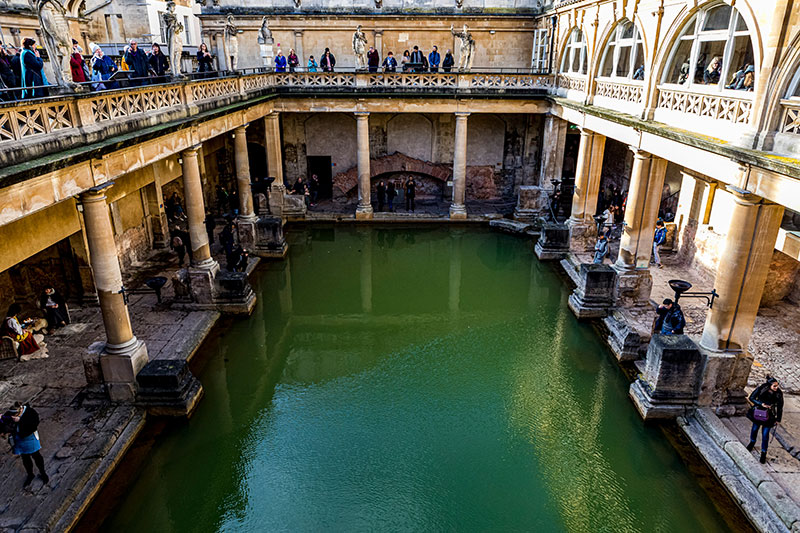 Roman Baths in Bath city centre