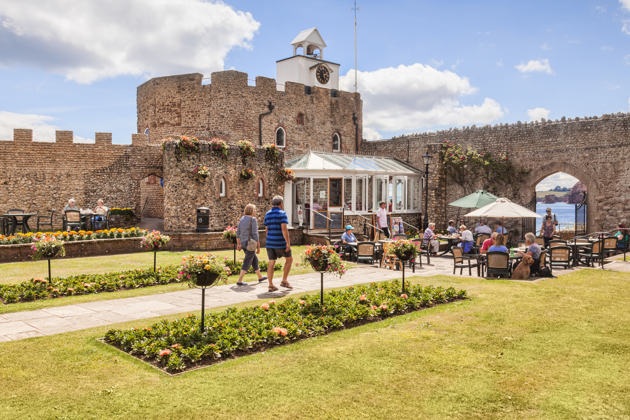 Connaught Gardens in Sidmouth overlooking the Jurassic Coast