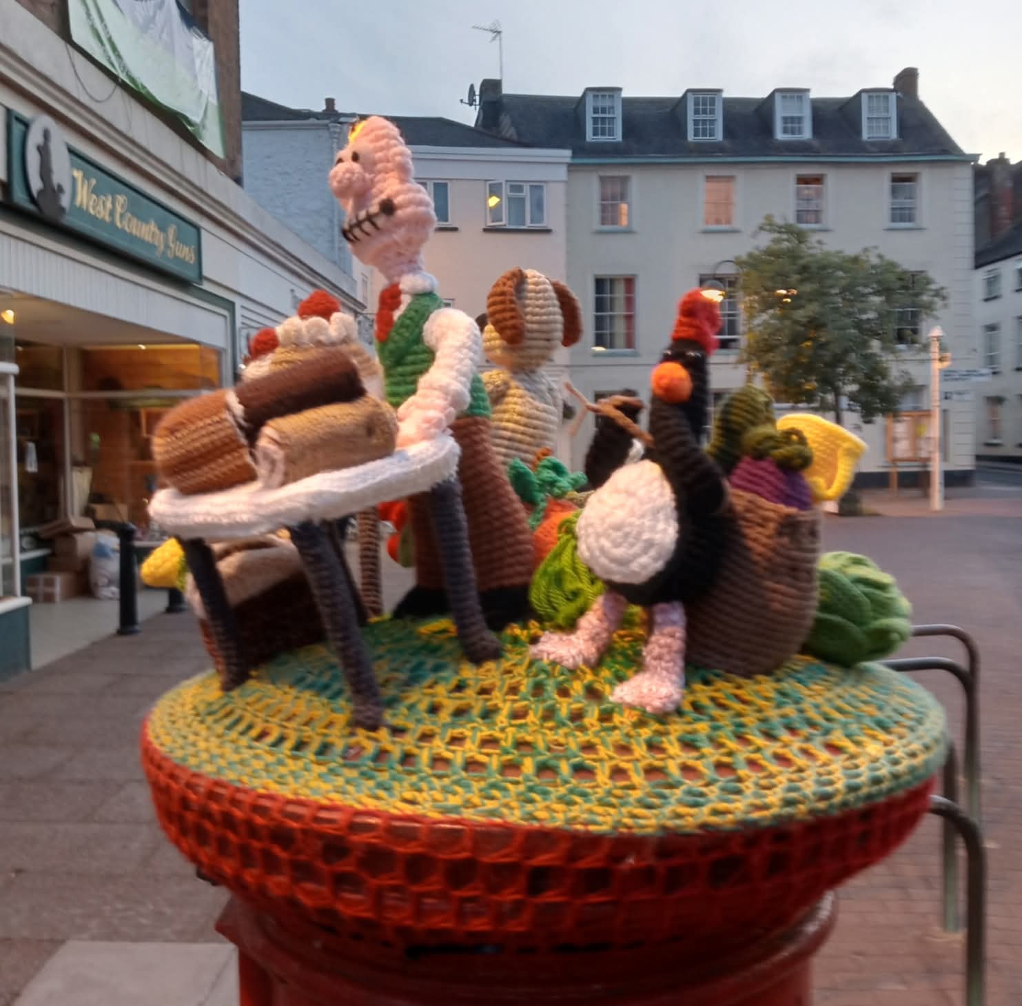 Handmade post box topper in Wiveliscombe Somerset