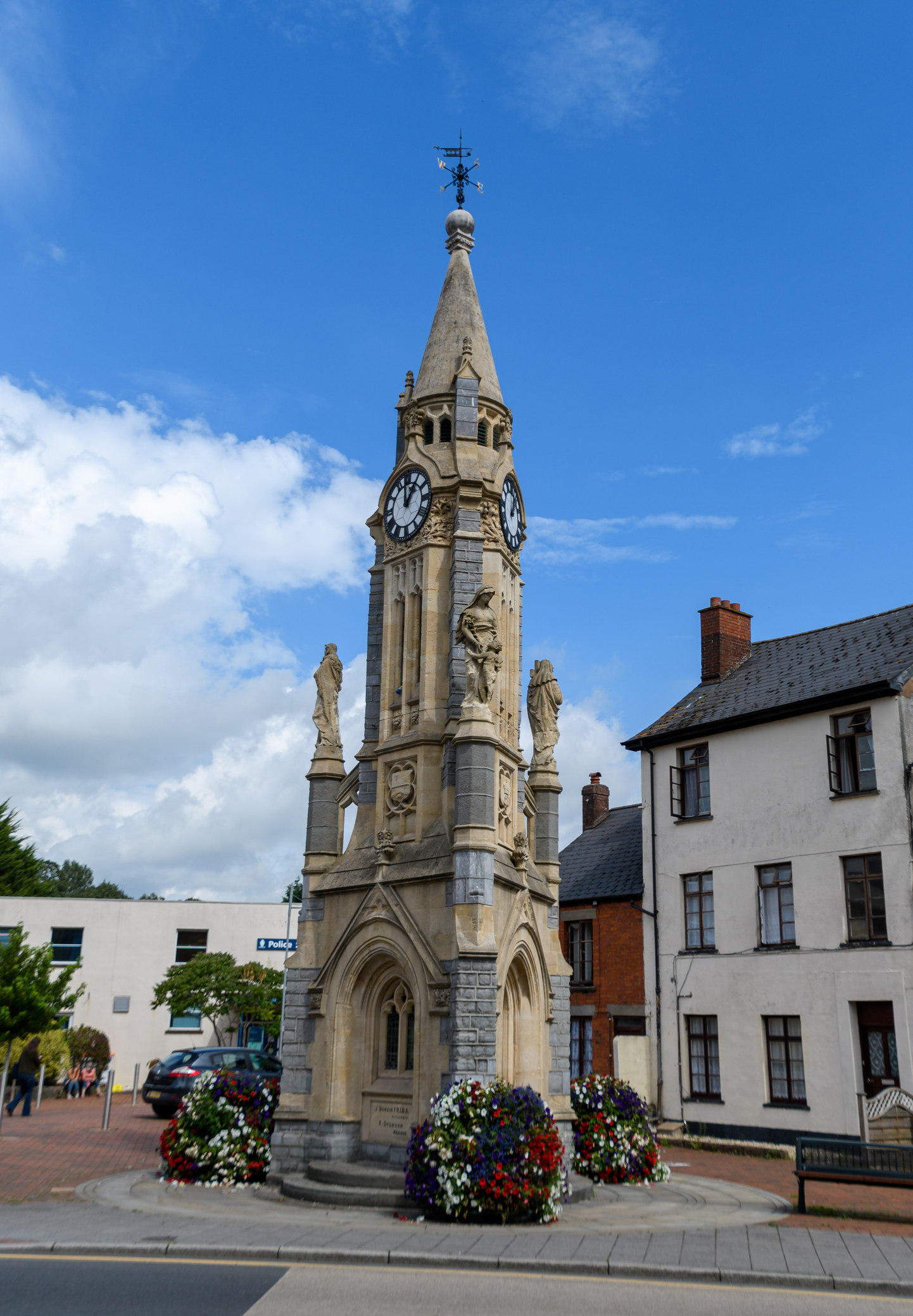 Tiverton Clock Tower in the centre of Tiverton, Devon