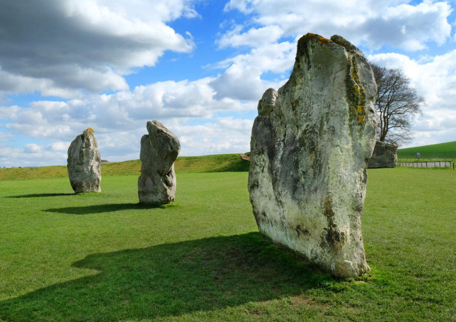 Standing stones at Avebury Stone Circle in Wiltshire