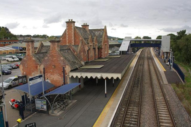 Axminster railway station in East Devon for Live In Care Axminster
