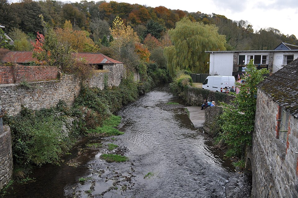 River Caen running through Braunton in North Devon for Live In Care Braunton