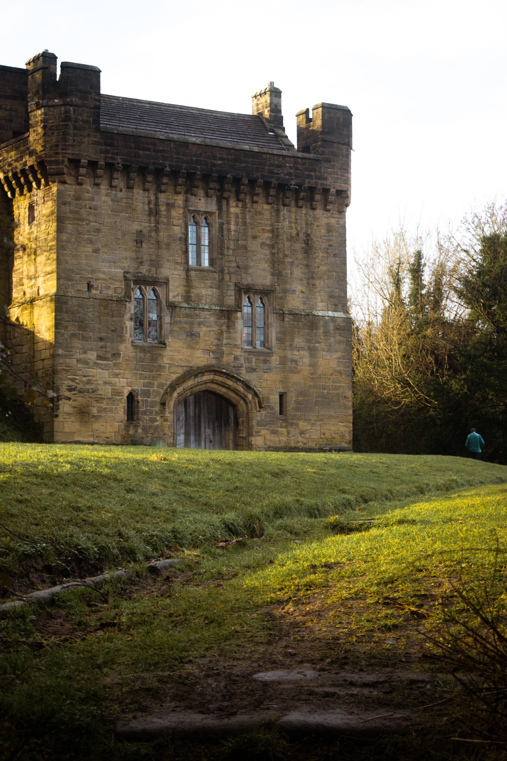 Historic stone building and grounds in Castle Cary, Somerset