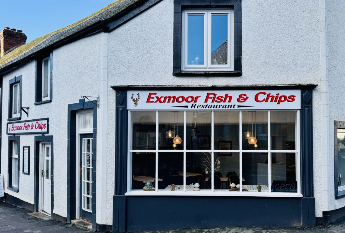 Exmoor Fish and Chips restaurant in Dulverton, Somerset