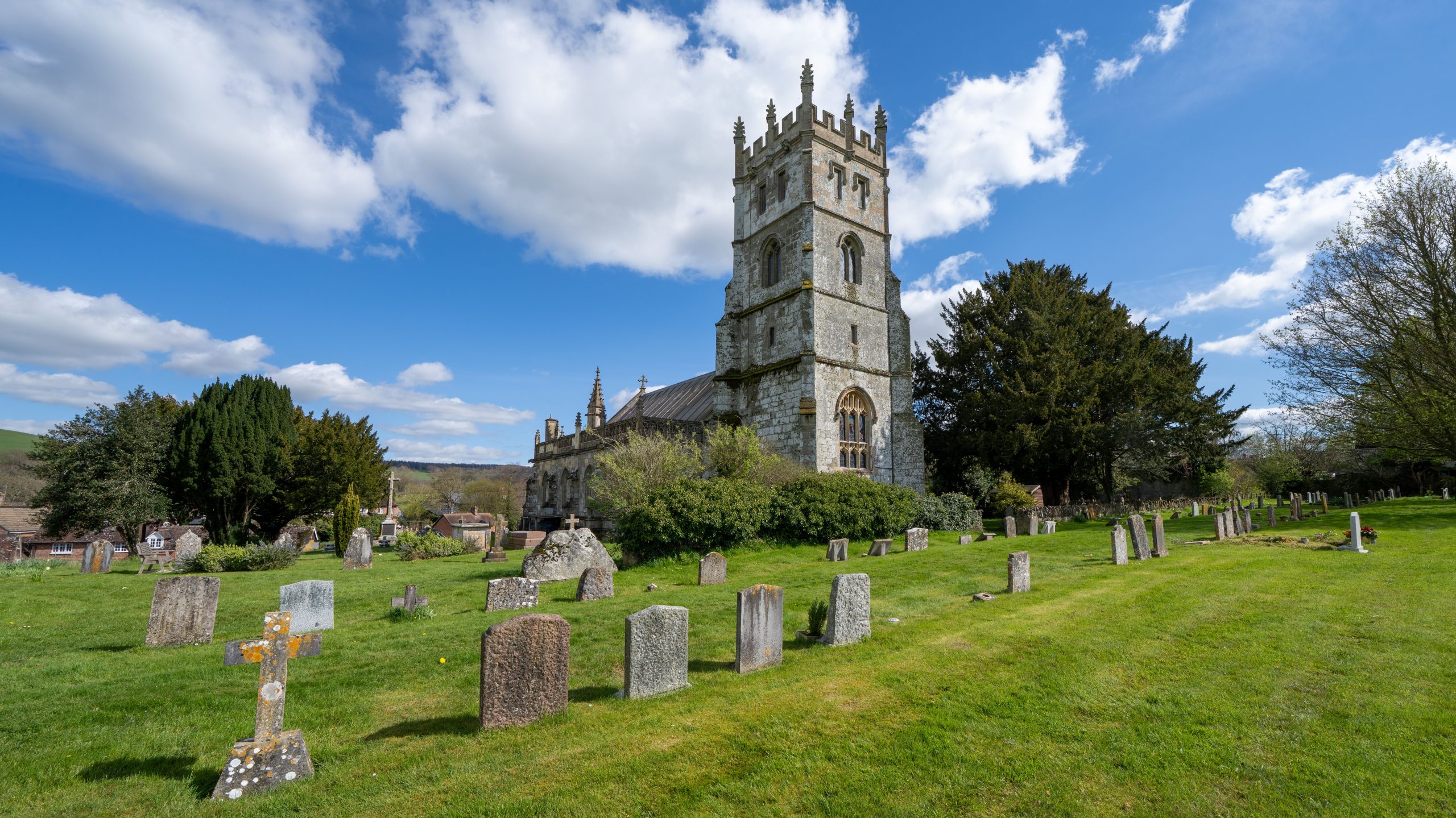 St Mary the Virgin Church and churchyard in Gillingham, Dorset