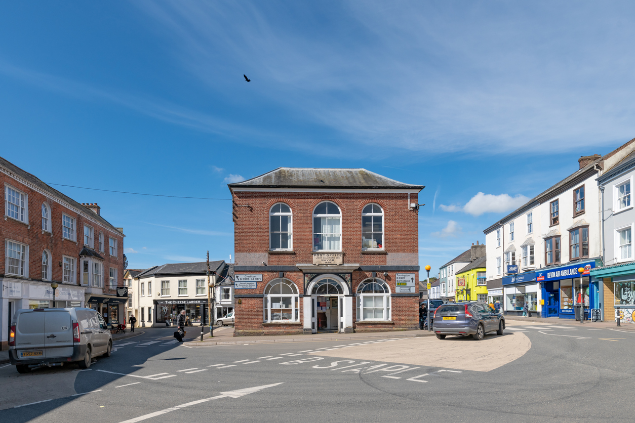 Post Office on Broad Street in South Molton, North Devon