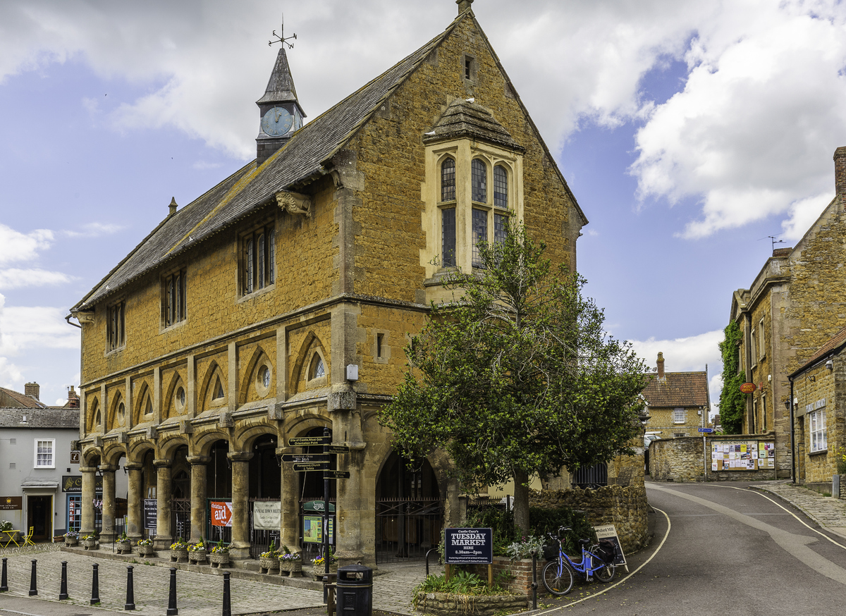The Market House in the historic centre of Castle Cary, Somerset