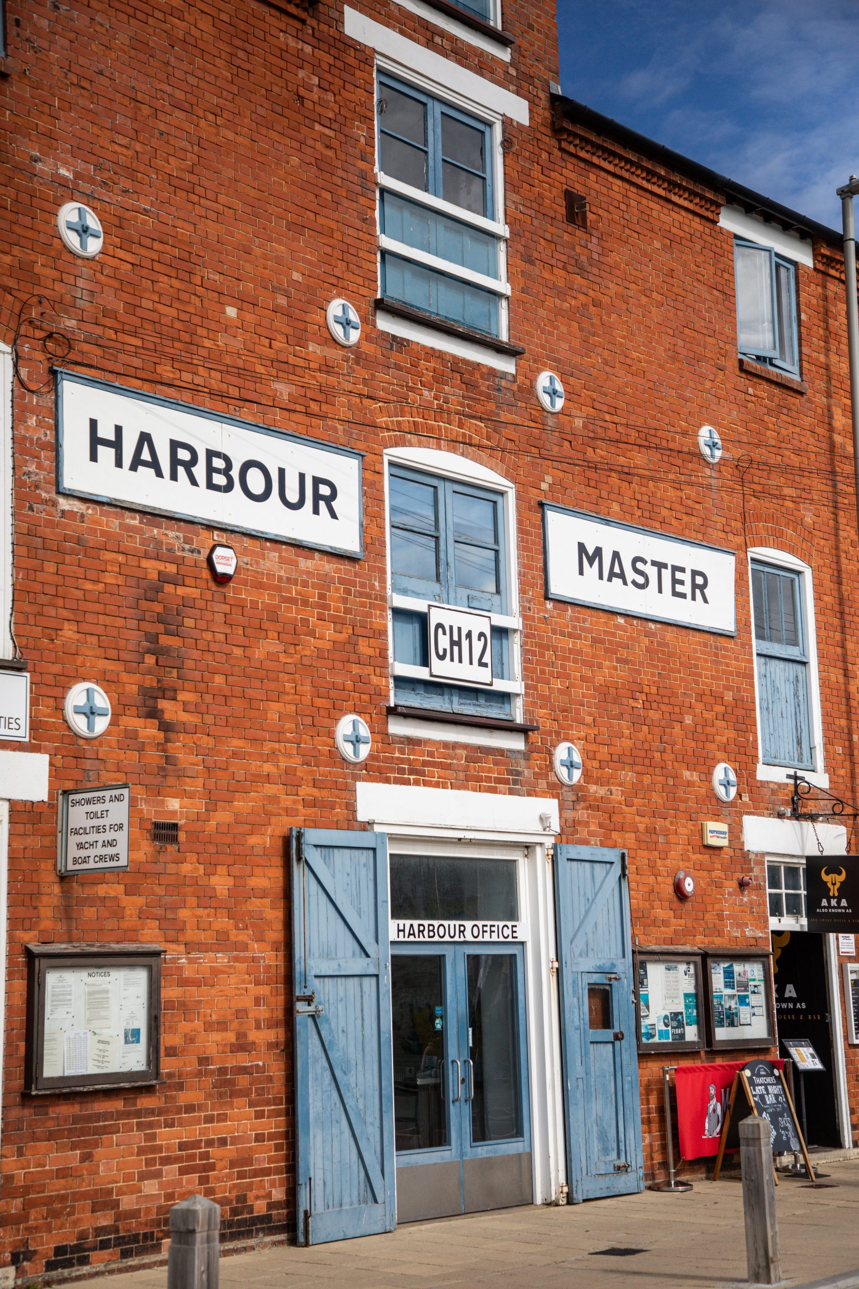 Weymouth Harbour Master's office at Weymouth Harbour in Dorset