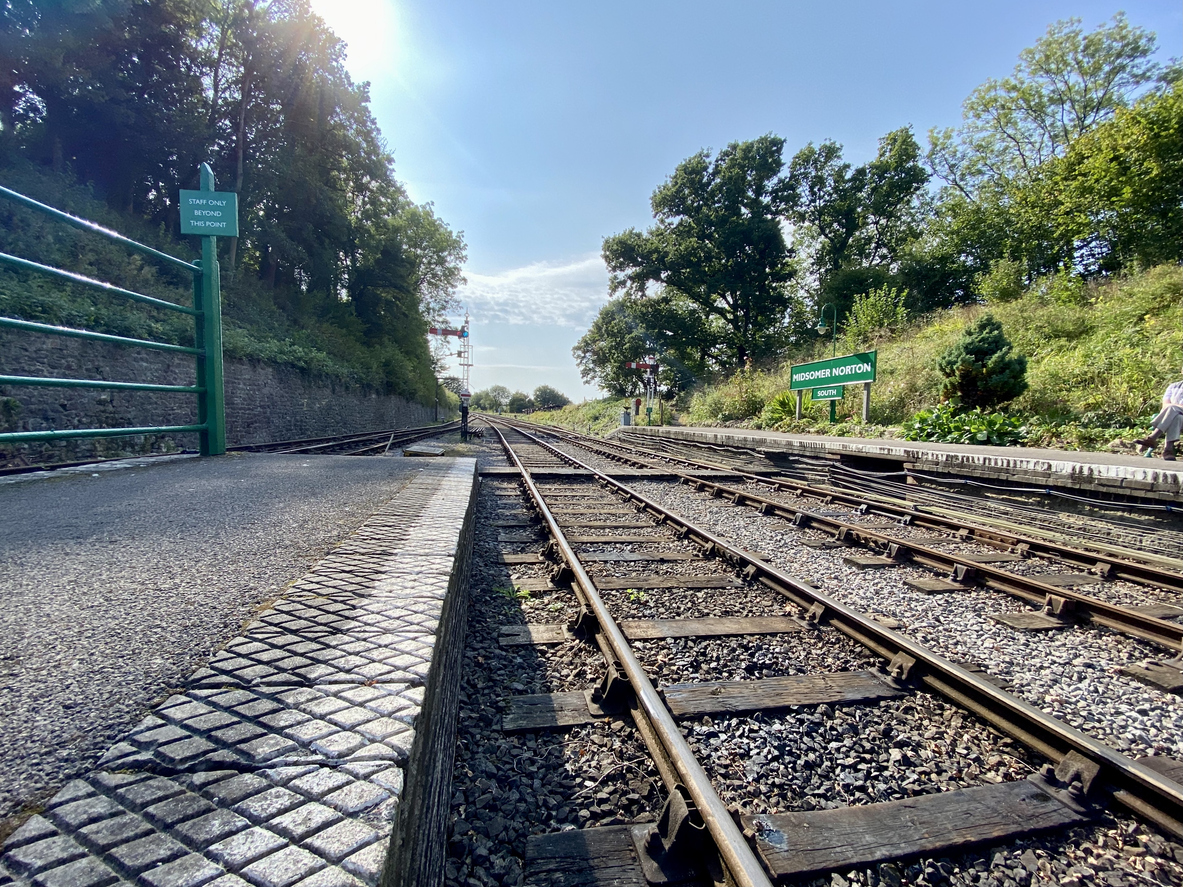 Midsomer Norton South railway station in Somerset