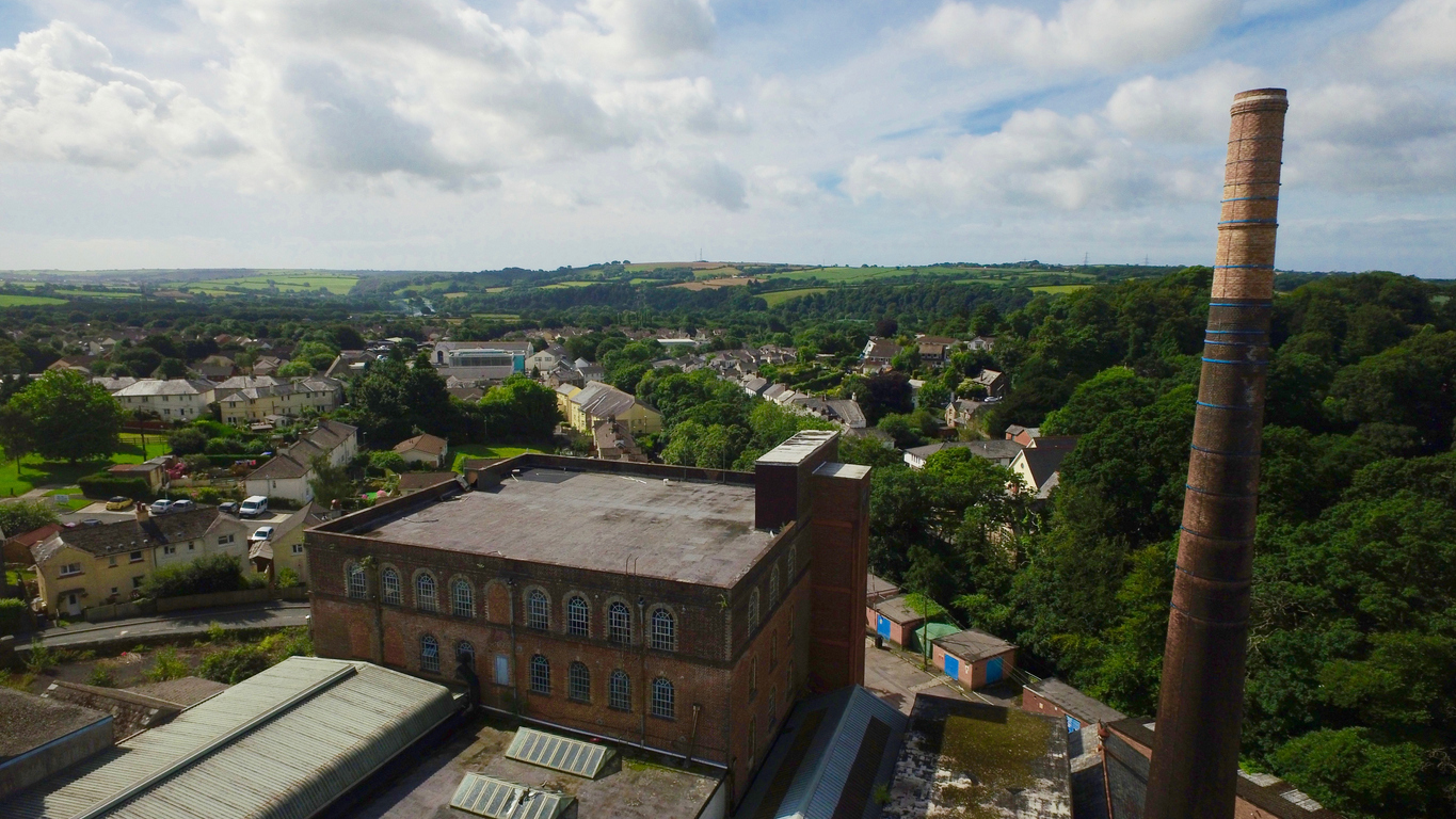 Historic Stowford Mill overlooking Ivybridge in South Devon