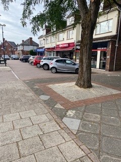 Shops and pedestrian area in Ferndown town centre, Dorset