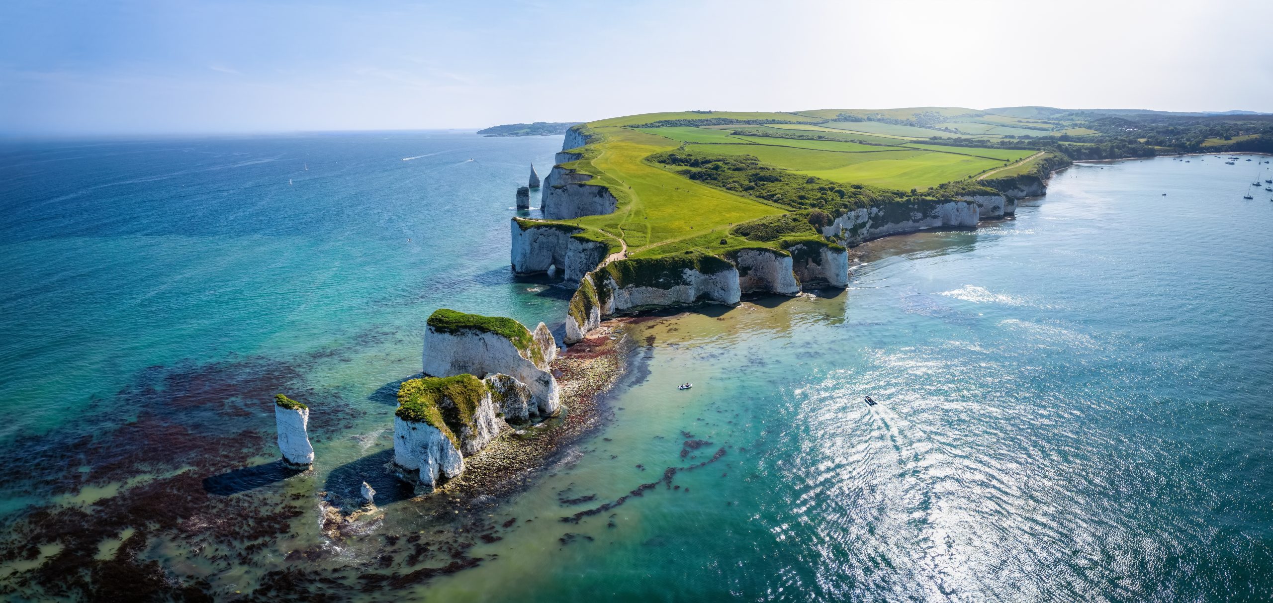 Old Harry Rocks on the Purbeck coast near Swanage, Dorset