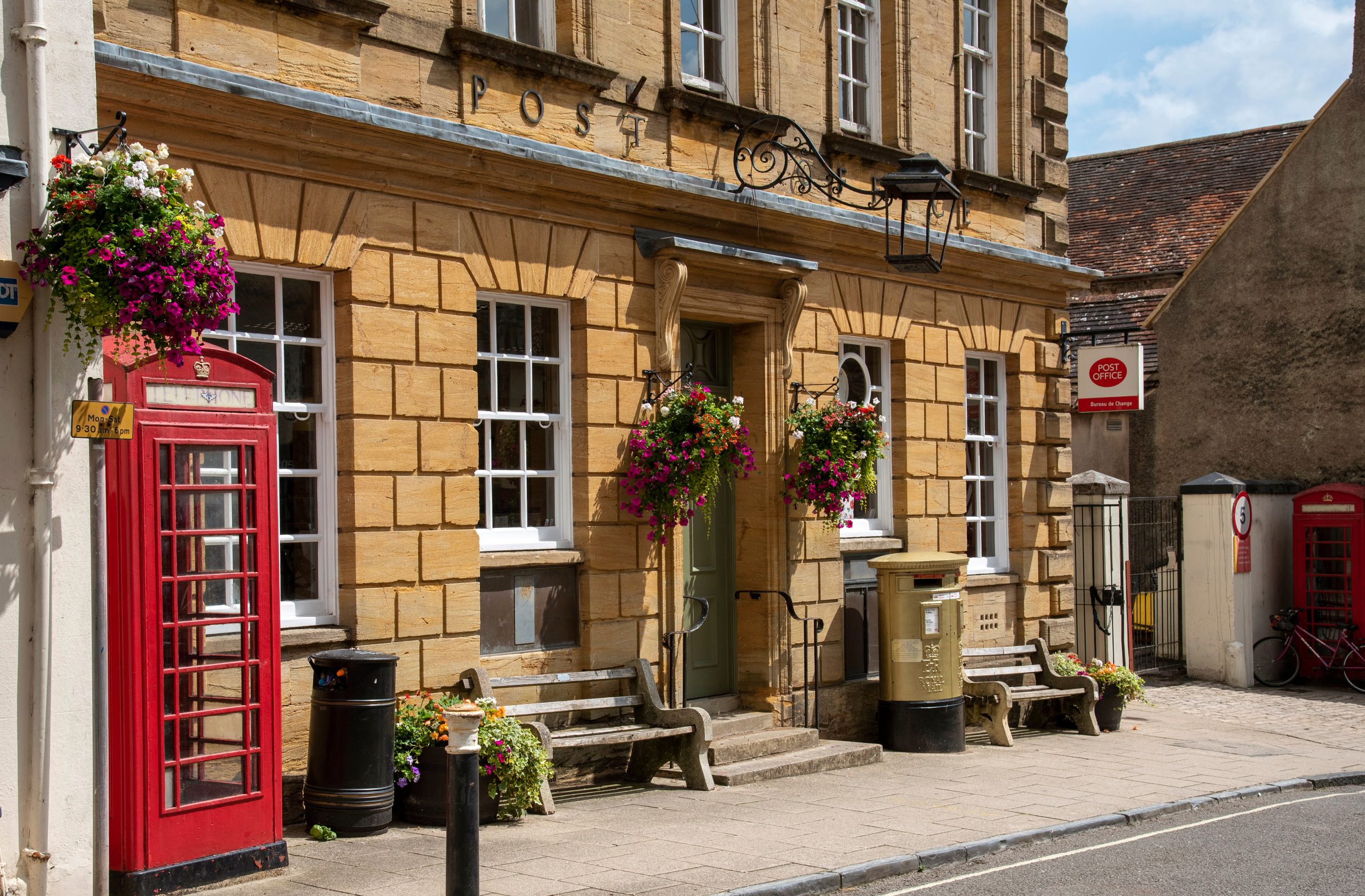 Historic Post Office building in Sherborne town centre, Dorset