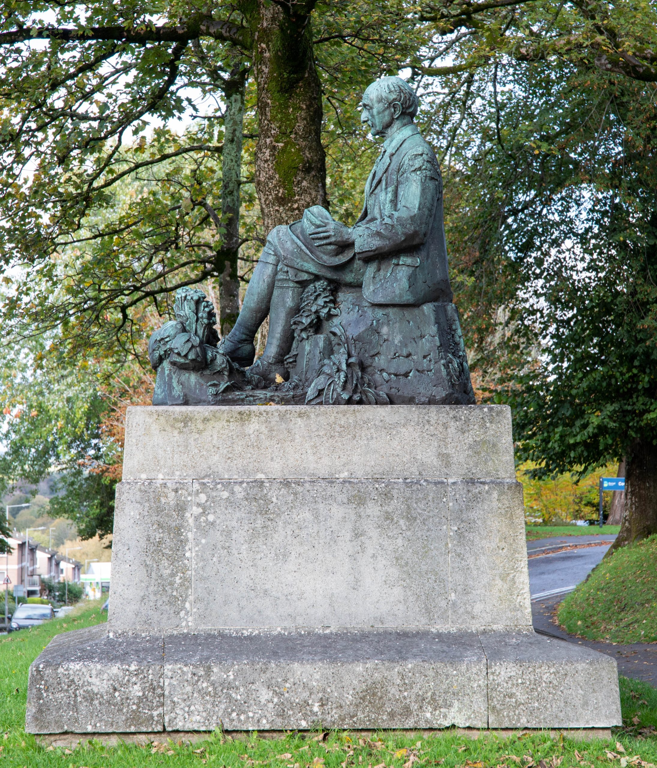 Thomas Hardy statue in Dorchester, Dorset